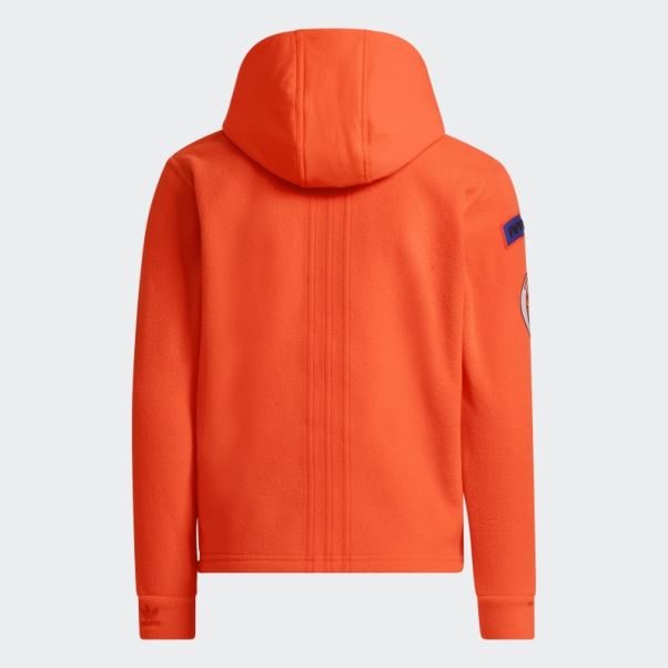 Sweat à Capuche Polaire Adidas Orange