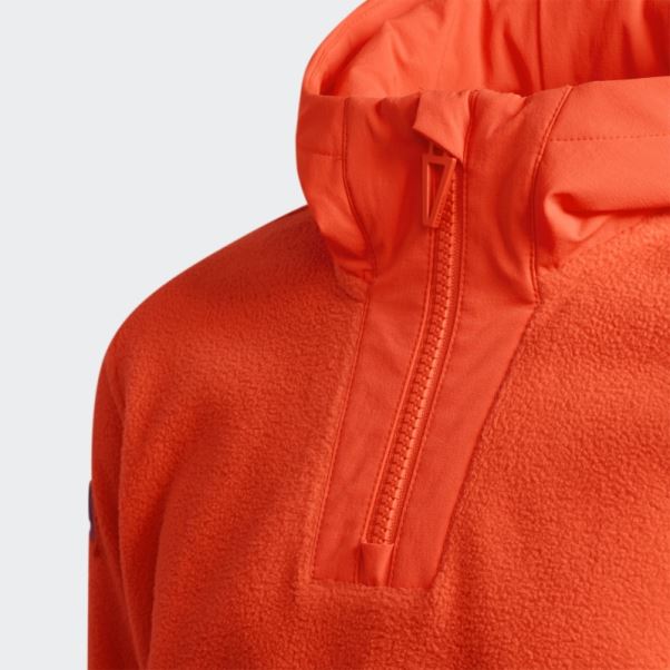 Sweat à Capuche Polaire Adidas Orange