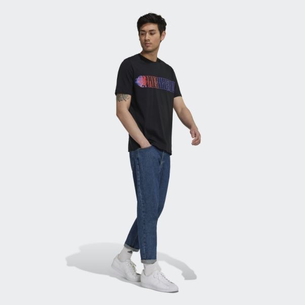 T-shirt Adidas X Paris Basketball Paris Pour Paris Noir
