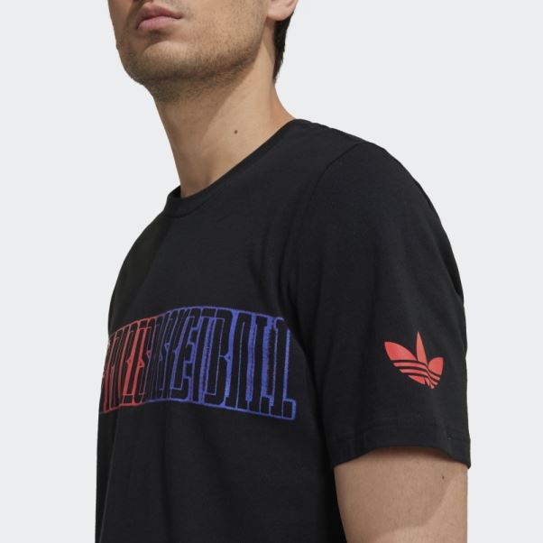 T-shirt Adidas X Paris Basketball Paris Pour Paris Noir