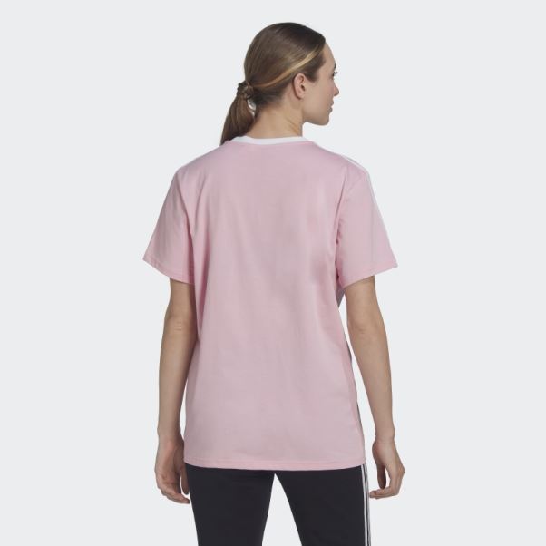 T-shirt Essentiel à 3 Bandes Adidas True Pink