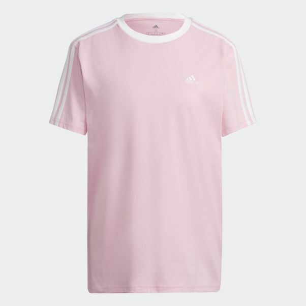 T-shirt Essentiel à 3 Bandes Adidas True Pink