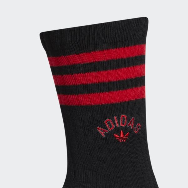Chaussettes New Prep Crew Noires 3 Paires Adidas