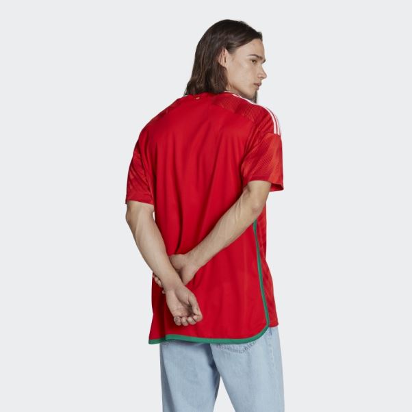 Maillot Domicile Adidas Pays De Galles 22 Rouge