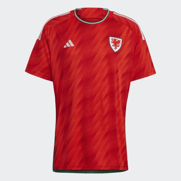 Maillot Domicile Adidas Pays De Galles 22 Rouge