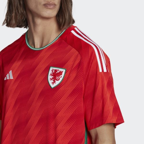 Maillot Domicile Adidas Pays De Galles 22 Rouge
