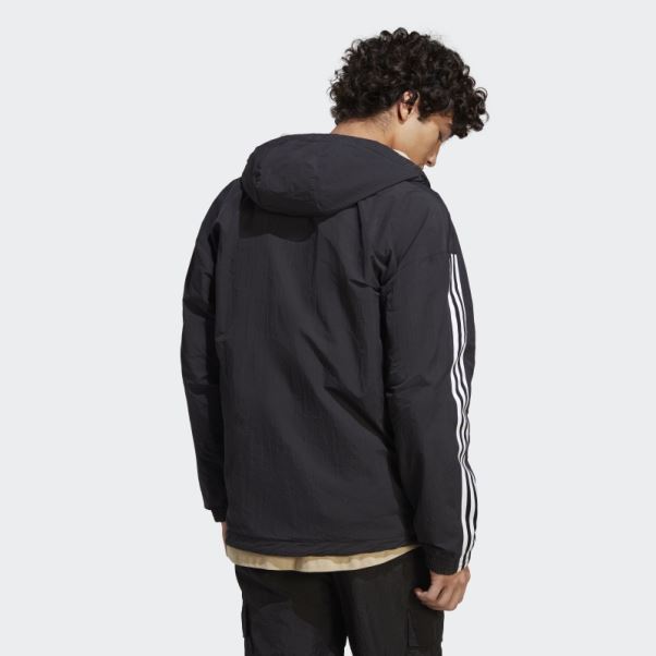 Veste Polaire Réversible Adidas Noire
