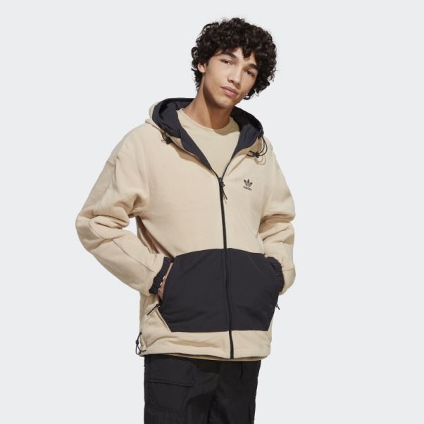 Veste Polaire Réversible Adidas Noire