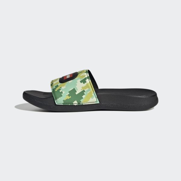 Claquettes Adidas Adilette X Lego Noir