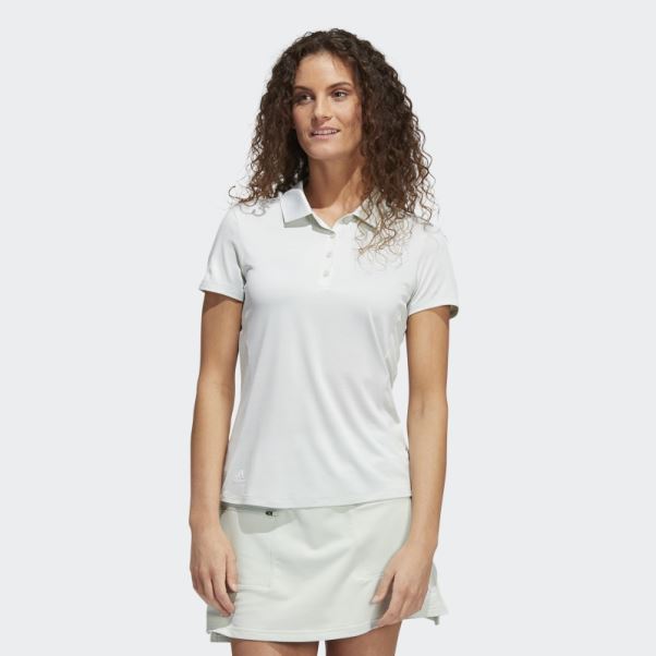 Polo Vert à Manches Courtes Adidas