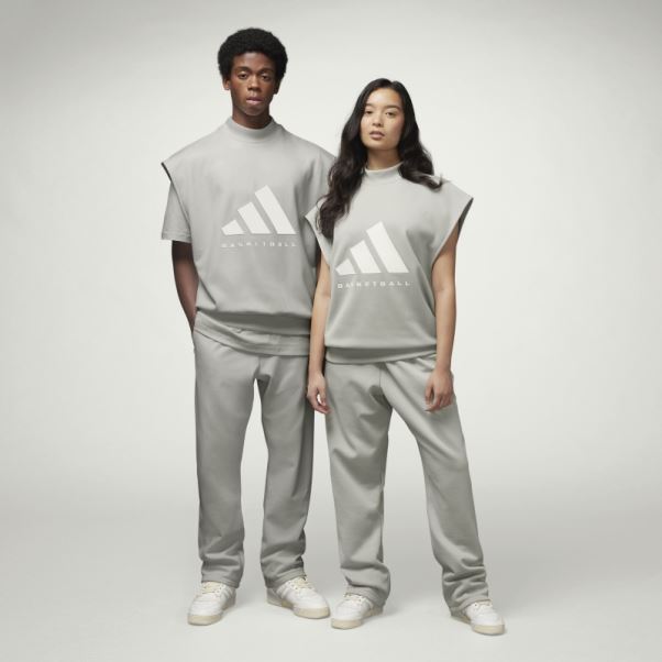 Sweat Adidas Basketball Sans Manches Metal Grey Hot
