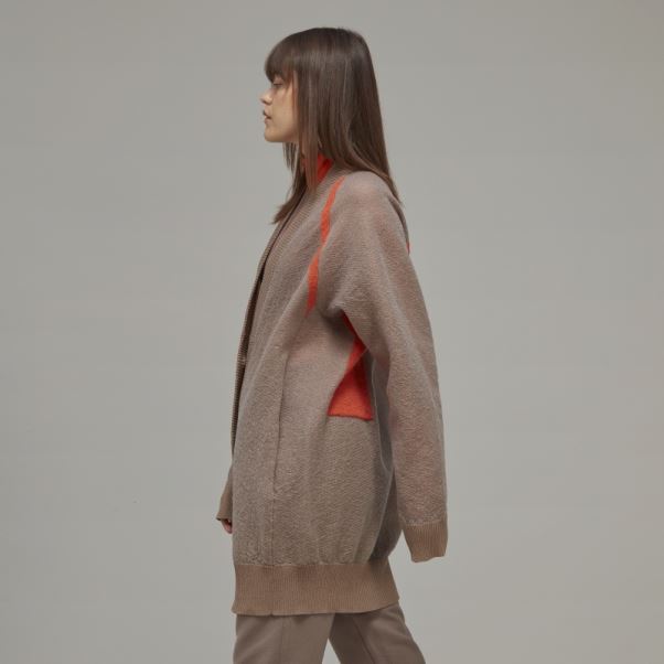 Adidas Y-3 Cardigan Classique En Maille Transparente