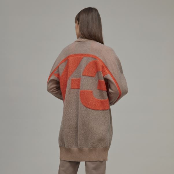 Adidas Y-3 Cardigan Classique En Maille Transparente