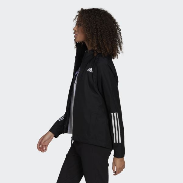 Mode Adidas Bsc 3-stripes Rain.rdy Veste Noir
