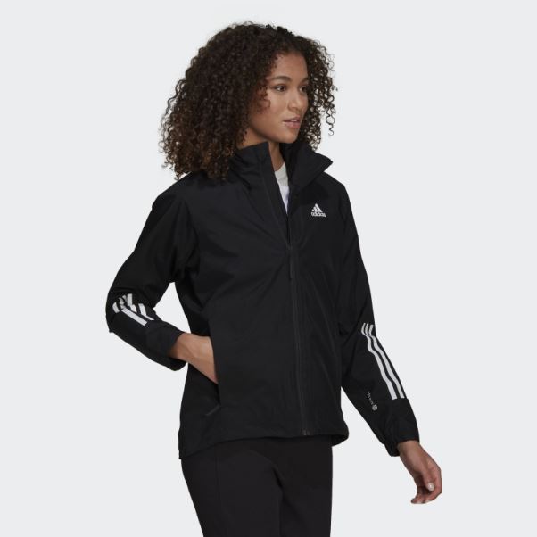 Mode Adidas Bsc 3-stripes Rain.rdy Veste Noir