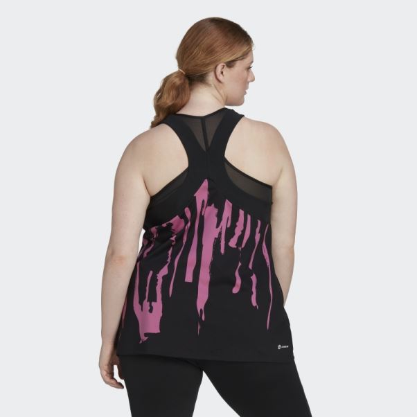 Adidas X Thebe Magugu Tennis New York Débardeur En Y (taille Plus) Noir Fashion