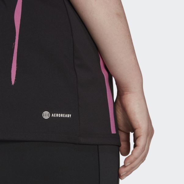 Adidas X Thebe Magugu Tennis New York Débardeur En Y (taille Plus) Noir Fashion