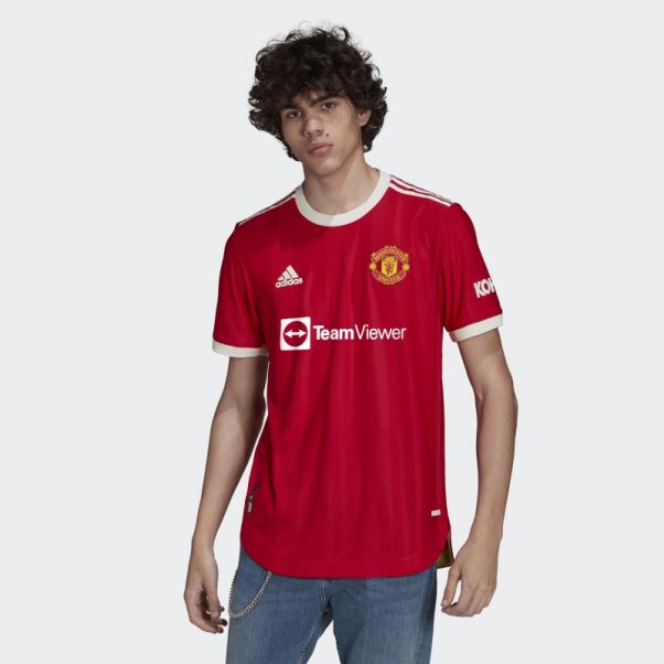 Maillot Manchester United 21/22 Domicile Authentique Adidas Real Rouge