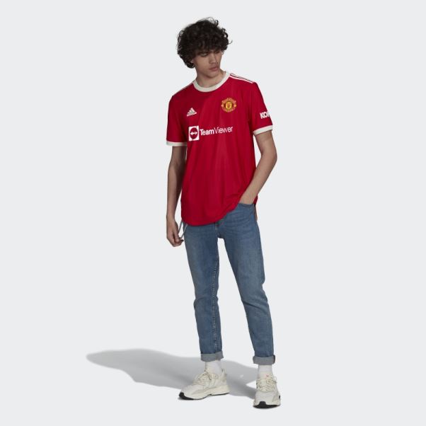 Maillot Manchester United 21/22 Domicile Authentique Adidas Real Rouge