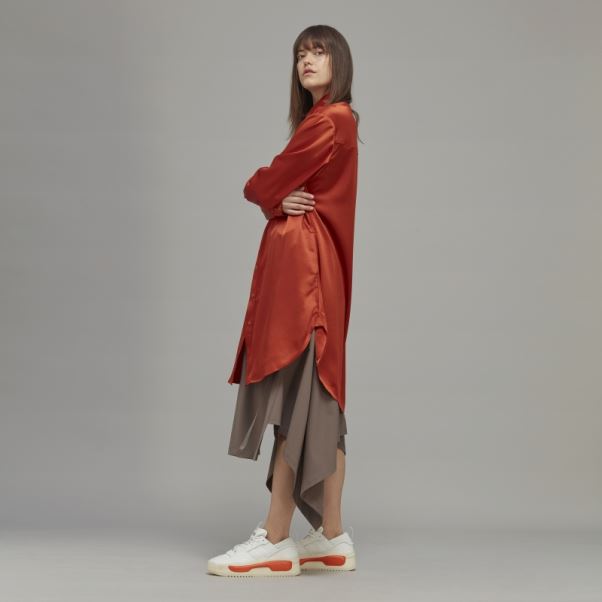 Adidas Robe Chemise En Soie Technique Classique