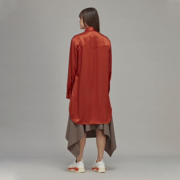 Adidas Robe Chemise En Soie Technique Classique