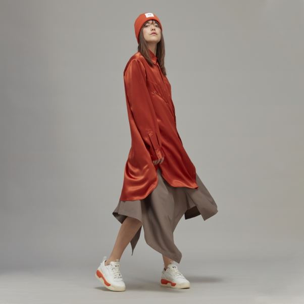 Adidas Robe Chemise En Soie Technique Classique