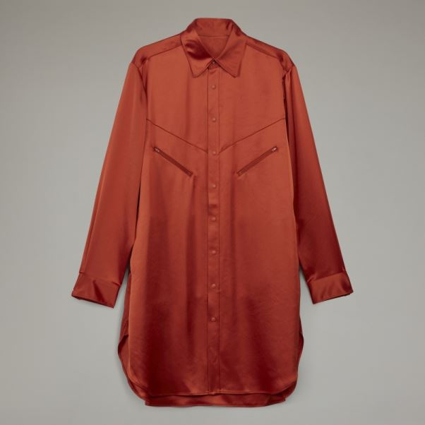 Adidas Robe Chemise En Soie Technique Classique