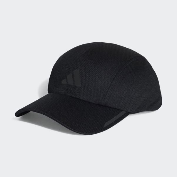 Casquette Adidas Running Aeroready Quadri-panneau Noir