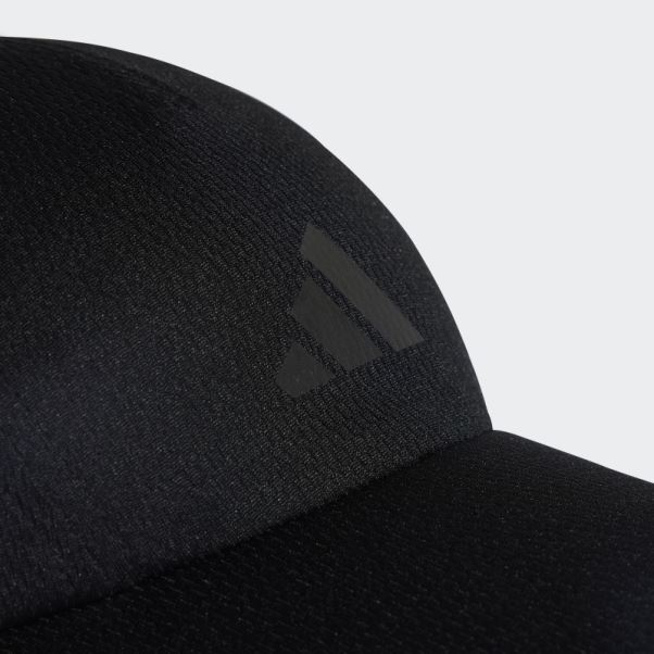 Casquette Adidas Running Aeroready Quadri-panneau Noir