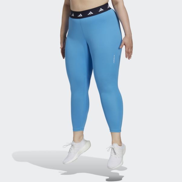 Adidas Techfit 7/8 Legging (grande Taille) Bleu