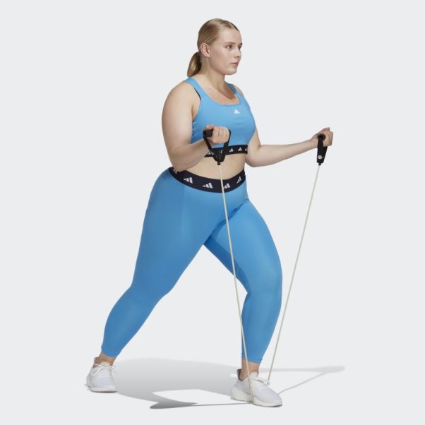 Adidas Techfit 7/8 Legging (grande Taille) Bleu
