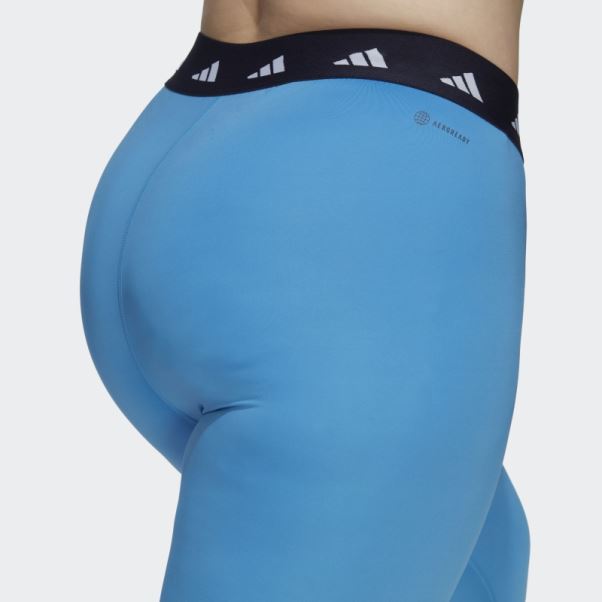 Adidas Techfit 7/8 Legging (grande Taille) Bleu