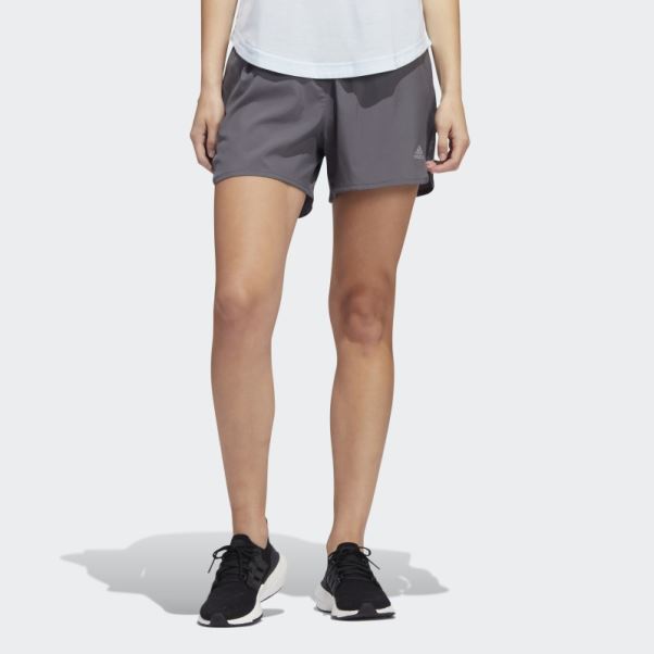 Short De Course Adidas Gris