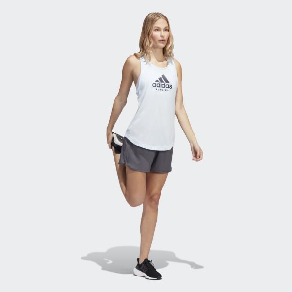 Short De Course Adidas Gris