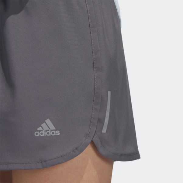 Short De Course Adidas Gris