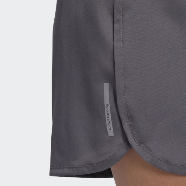 Short De Course Adidas Gris