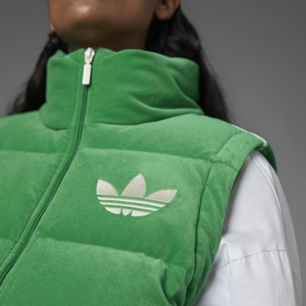 Adidas Vert Adicolor 70s Velours Gilet