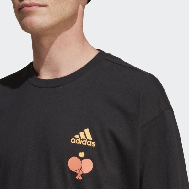 T-shirt Graphique Adidas Noir