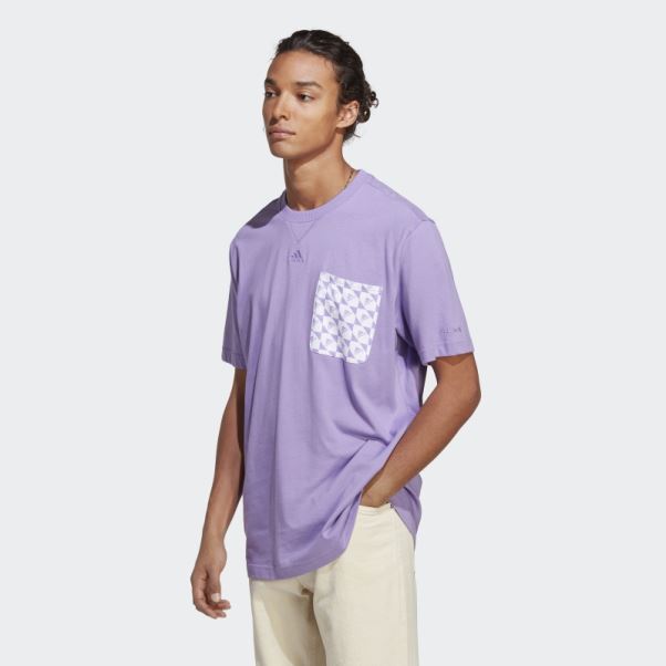 Tee Shirt All Szn X Logomania Violet Adidas