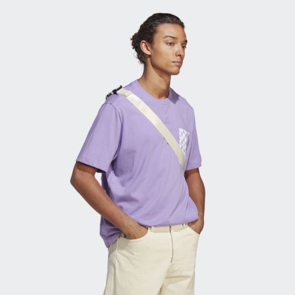 Tee Shirt All Szn X Logomania Violet Adidas