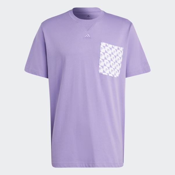 Tee Shirt All Szn X Logomania Violet Adidas