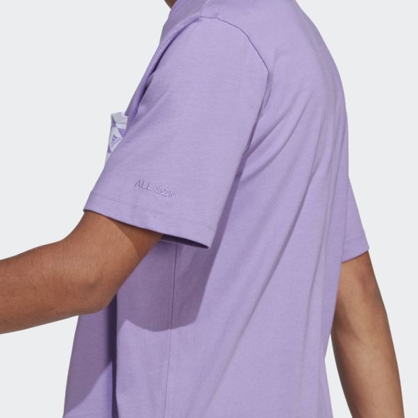 Tee Shirt All Szn X Logomania Violet Adidas