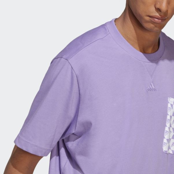 Tee Shirt All Szn X Logomania Violet Adidas