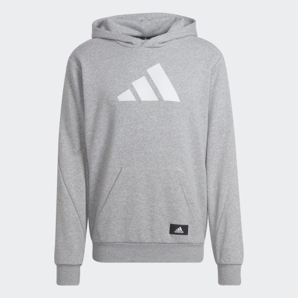 Adidas Sweat à Capuche Future Icons Gris Moyen