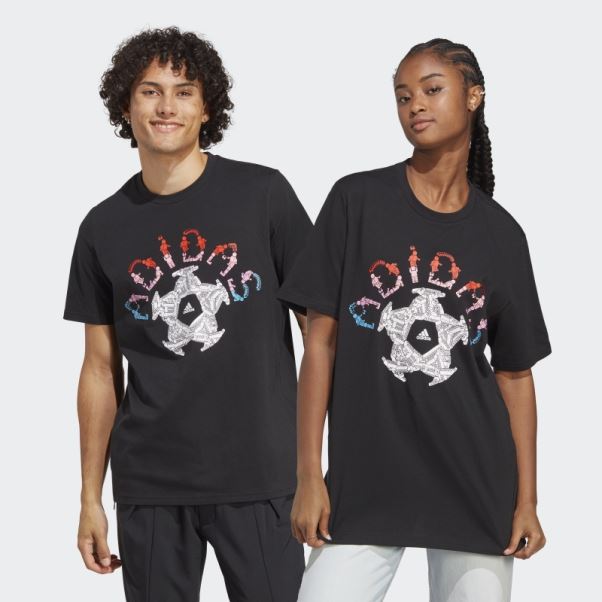 T-shirt Graphique Adidas X Lego Soccer Stadium Noir Chaud