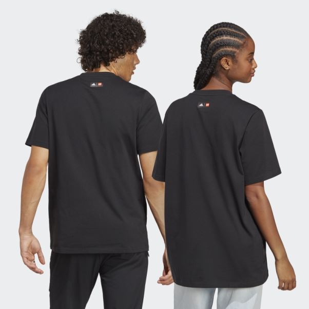 T-shirt Graphique Adidas X Lego Soccer Stadium Noir Chaud