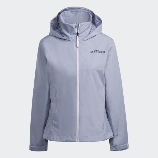 Veste De Pluie 2 Couches Adidas Silver Violet Terrex Multi Rain.rdy