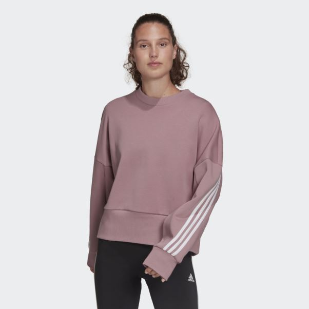 Sweat à 3 Bandes Future Icons Mauve Adidas