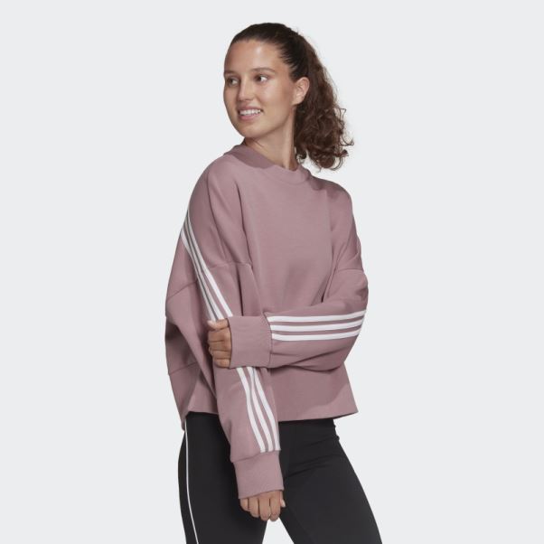 Sweat à 3 Bandes Future Icons Mauve Adidas
