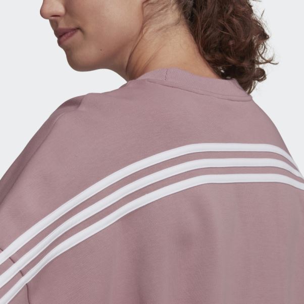 Sweat à 3 Bandes Future Icons Mauve Adidas